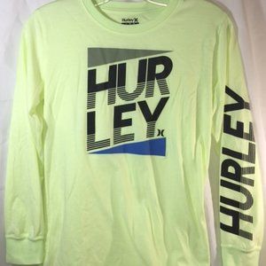 Boys Hurley Long Sleeve Shirt - Neon  Yellow/greenish